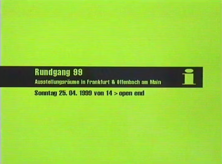 Screenshot Video Rundgang 1999